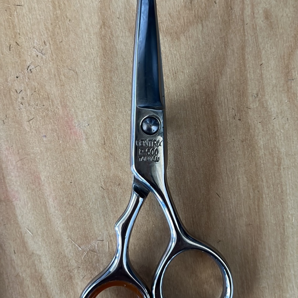 Professional Silver and Brown Hair Scissors - Picture 2 of 4